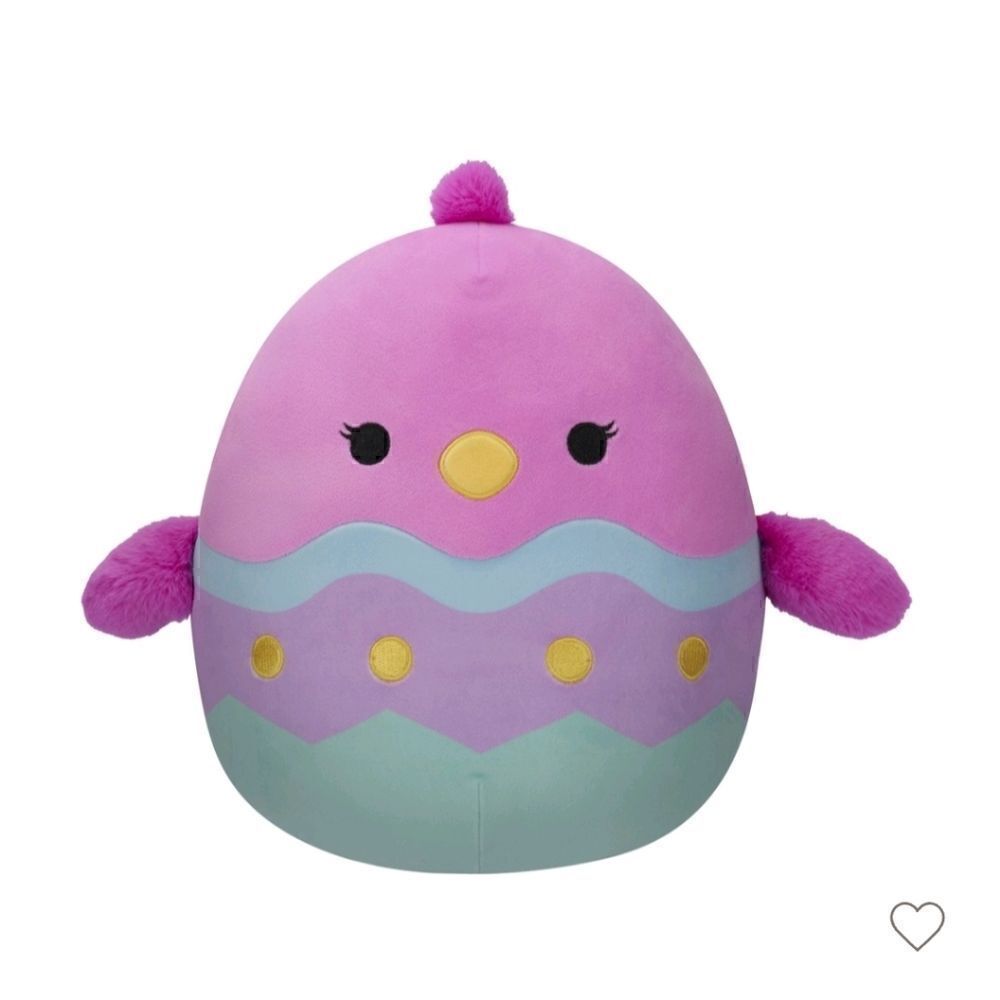 Nwt Squishmallows 12" Empressa Pink Chick in Easter Egg Medium Plush